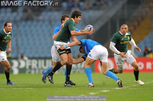 2009-11-21 Udine - Italia-Sud Africa 1596 Jaque Fourie